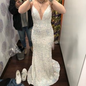 Sequin Prom Dress Mermaind Style